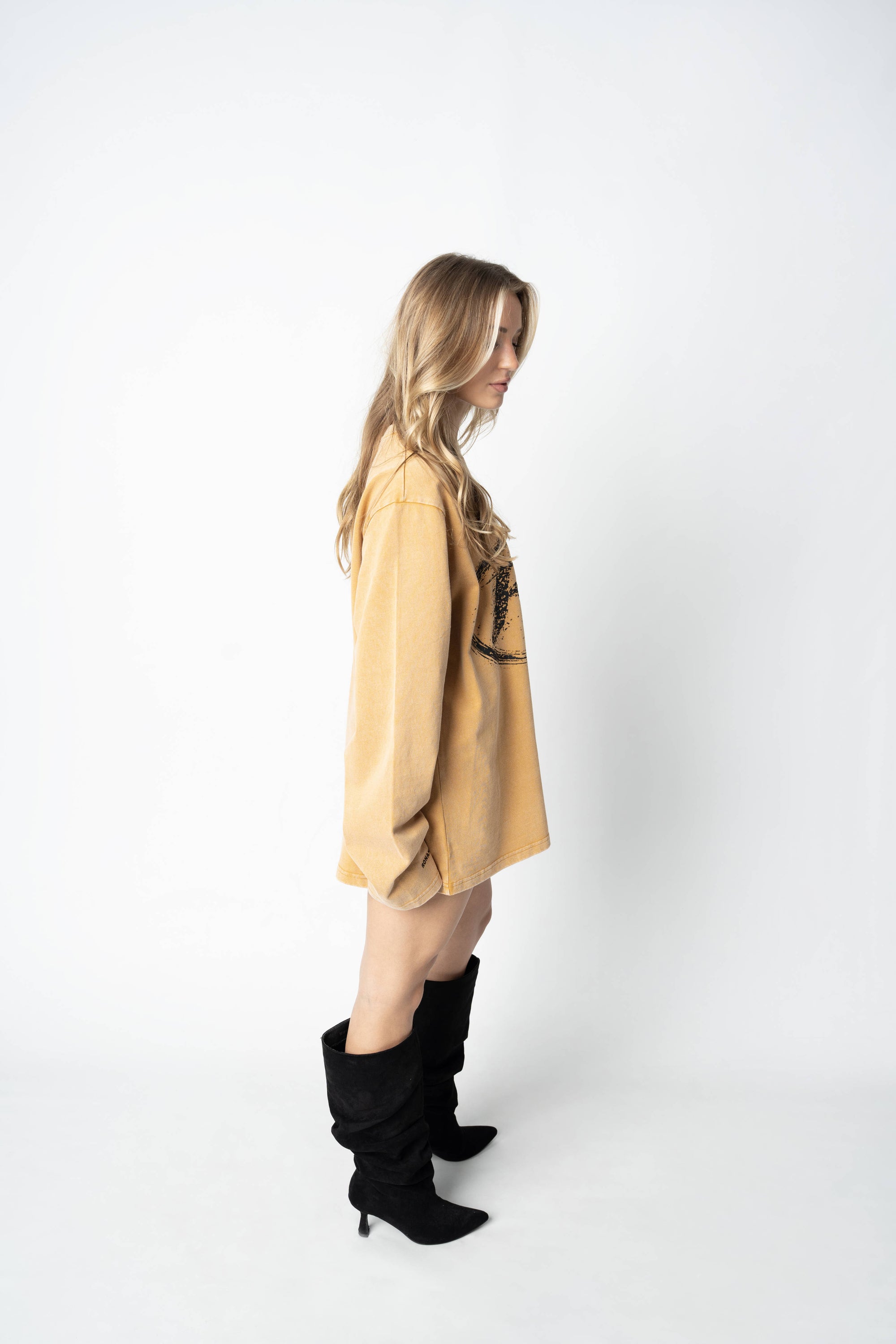 RS ATELIER LONGSLEEVE WASHED HONEY GOLD