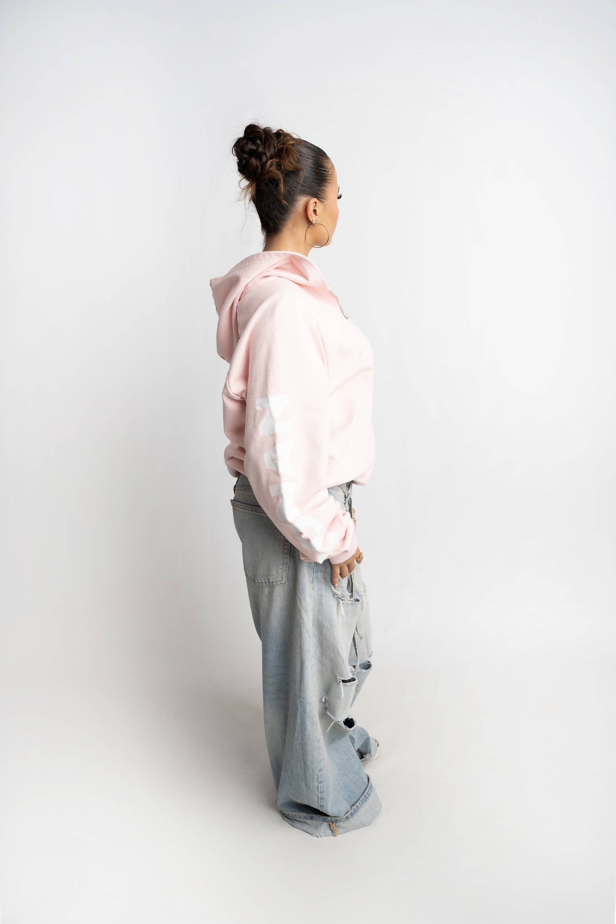 STUDIO ZIP UP PINK