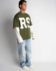 RS ATELIER DOUBLE SLEEVE OLIVE GREEN