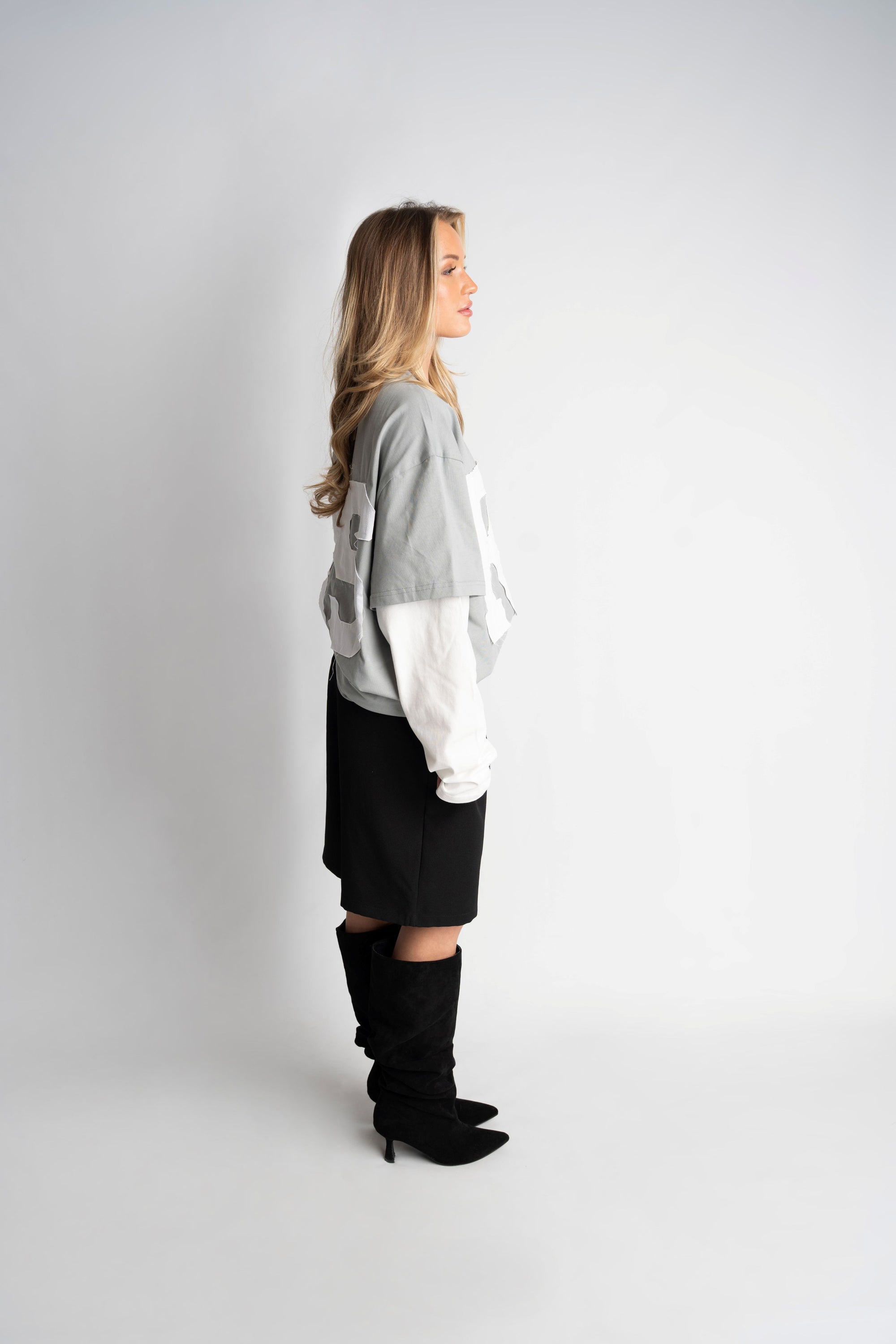 RS ATELIER DOUBLE SLEEVE GREY
