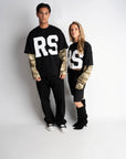 RS ATELIER DOUBLE SLEEVE BLACK X CAMO