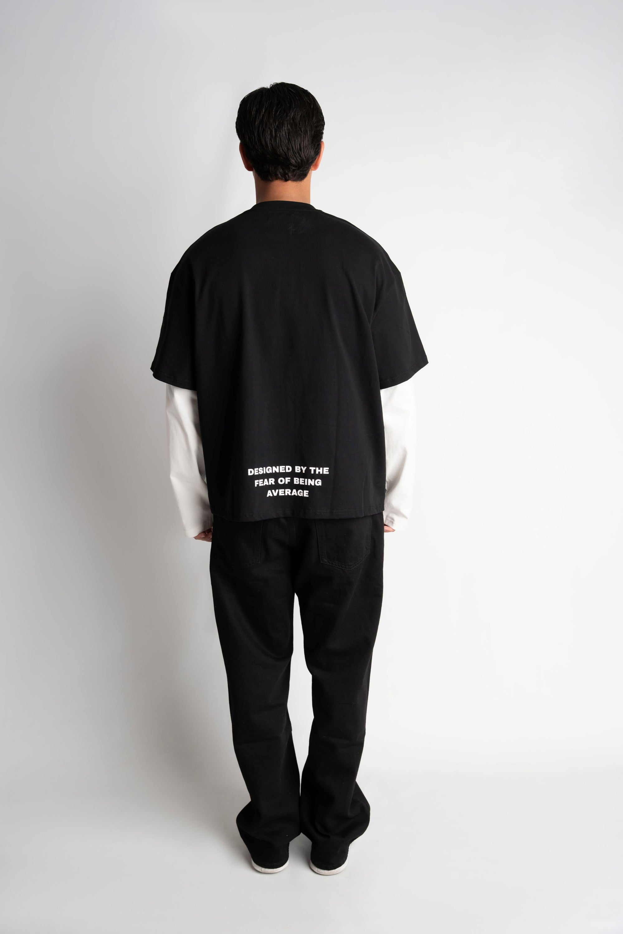 DOUBLE SLEEVE BLACK &amp; WHITE