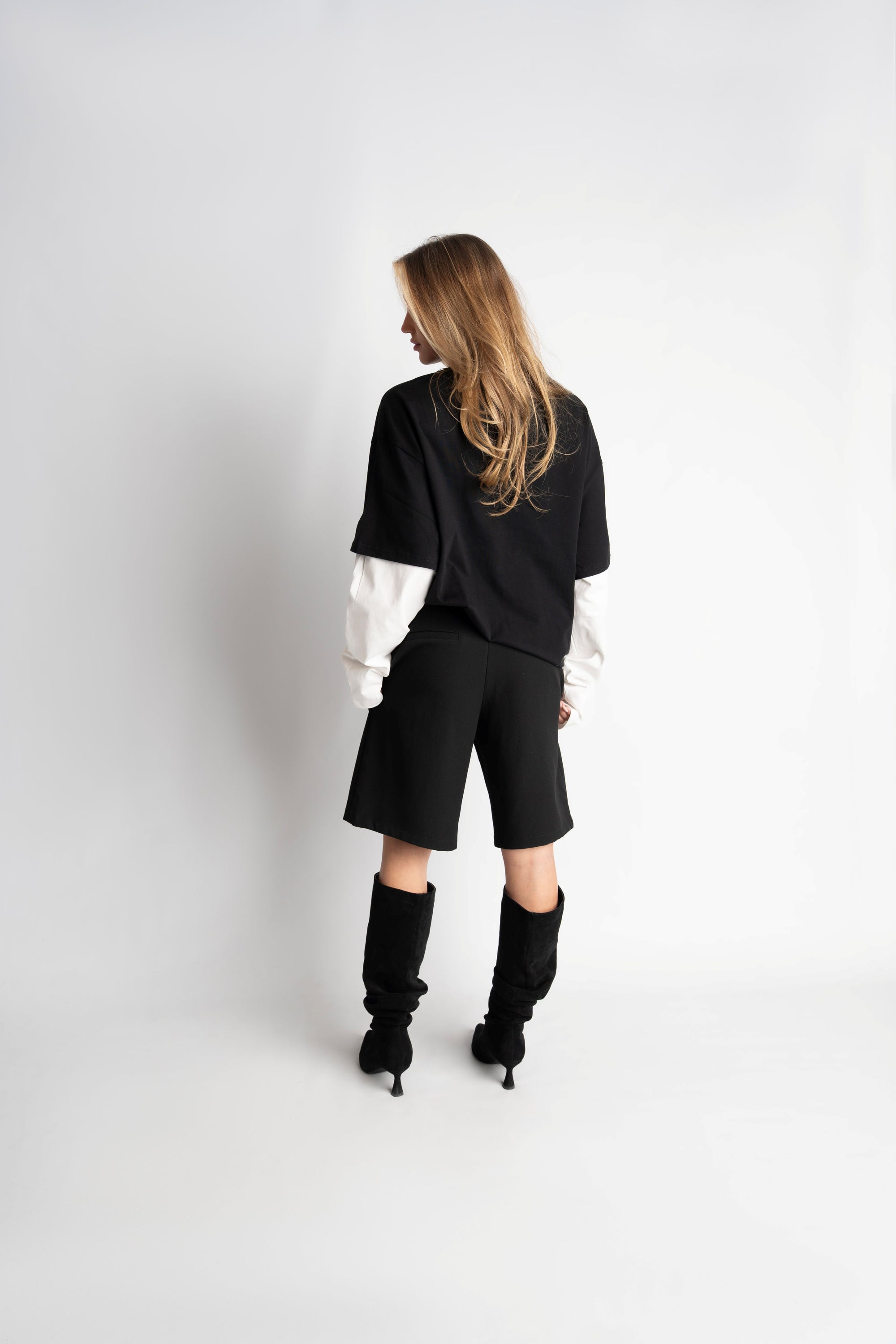 DOUBLE SLEEVE BLACK &amp; WHITE