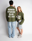 CLUB OVERSIZED LONGSLEEVE OLIVE GREEN