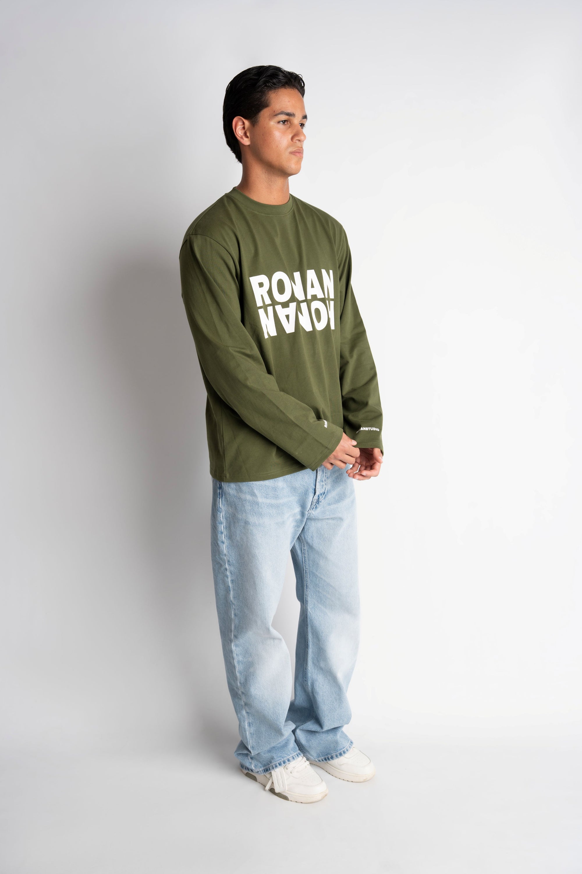 CLUB OVERSIZED LONGSLEEVE OLIVE GREEN
