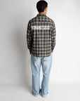 LABEL FLANNEL BLACK X GREY