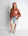 PRE-ORDER LABEL FLANNEL RED X WHITE