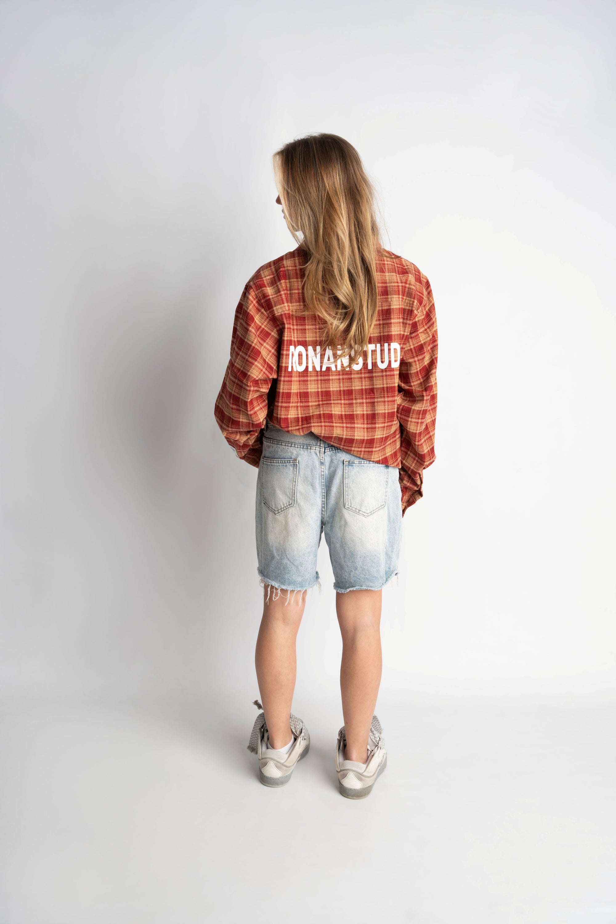 PRE-ORDER LABEL FLANNEL RED X WHITE