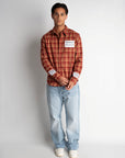 PRE-ORDER LABEL FLANNEL RED X WHITE