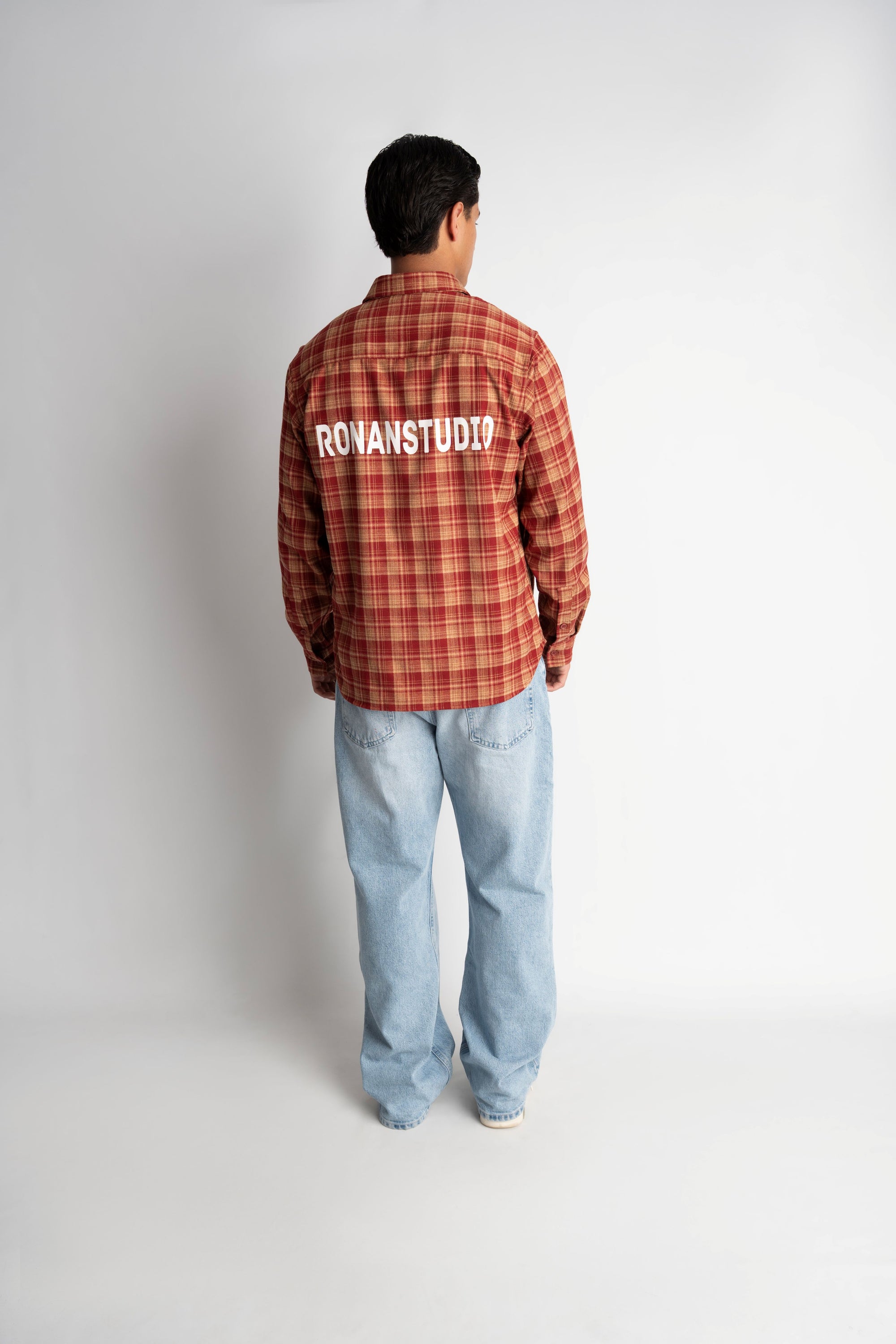 PRE-ORDER LABEL FLANNEL RED X WHITE