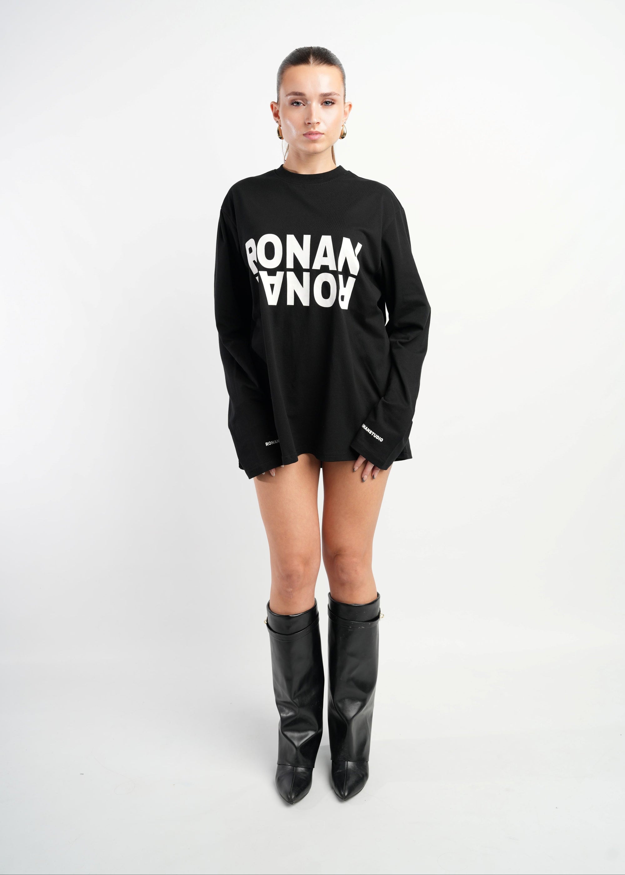 CLUB OVERSIZED LONGSLEEVE BLACK