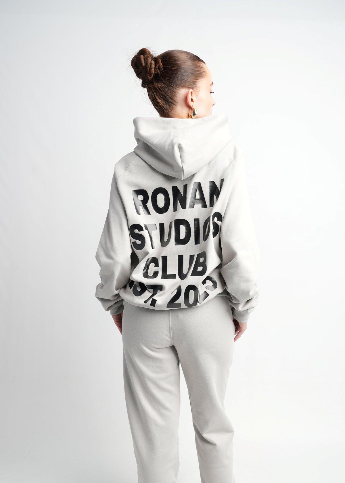 Ronan Studio CLUB HOODIE SET DUSTY GREY – RONANSTUDIO.EU