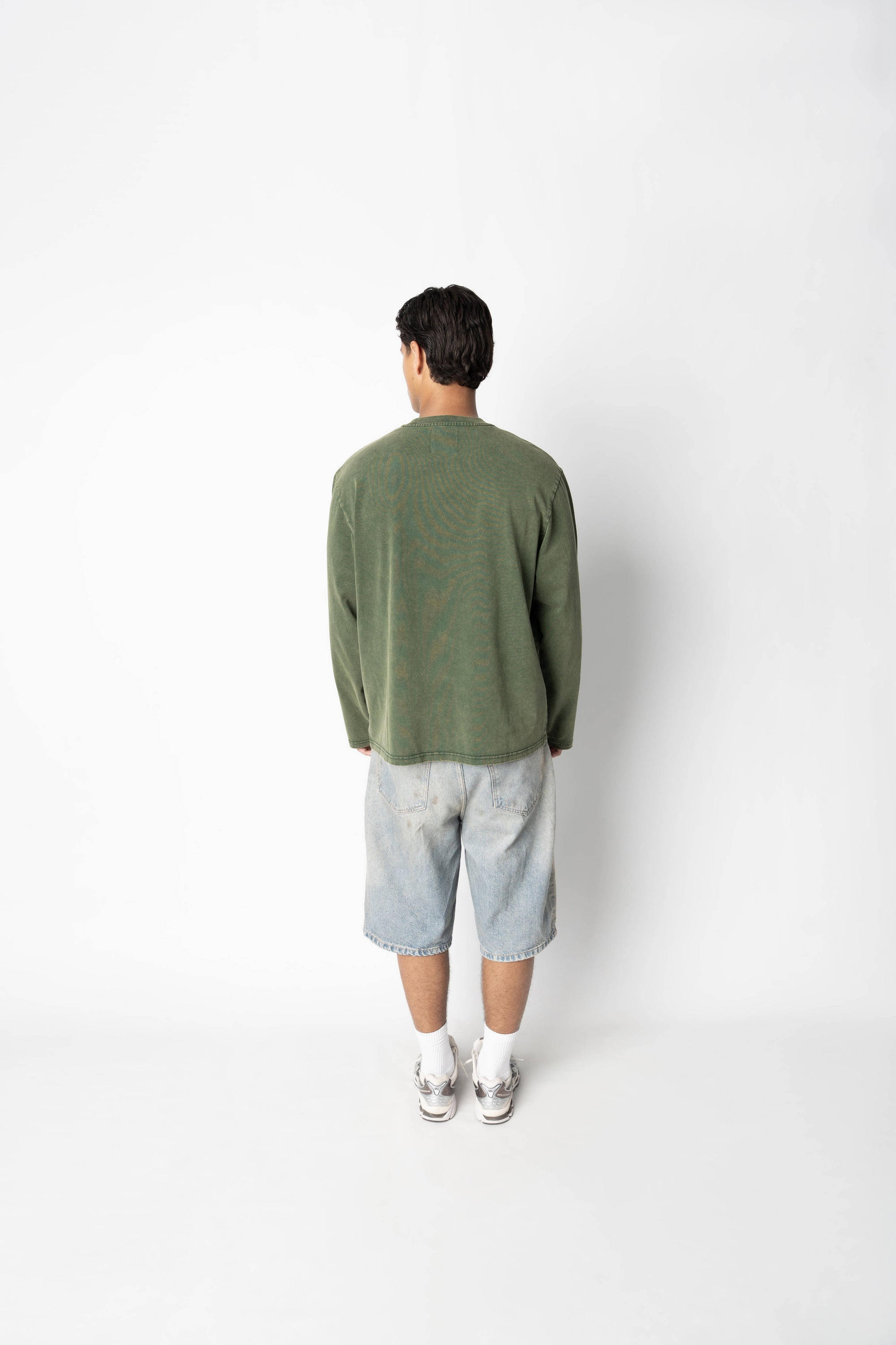 RS ATELIER LONGSLEEVE WASHED OLIVE GREEN