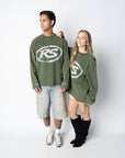 RS ATELIER LONGSLEEVE WASHED OLIVE GREEN