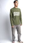 CLUB OVERSIZED LONGSLEEVE OLIVE GREEN