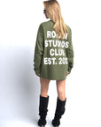CLUB OVERSIZED LONGSLEEVE OLIVE GREEN
