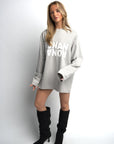 CLUB OVERSIZED LONGSLEEVE GREY