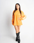STUDIO ORANGE OVERSIZED LONGSLEEVE