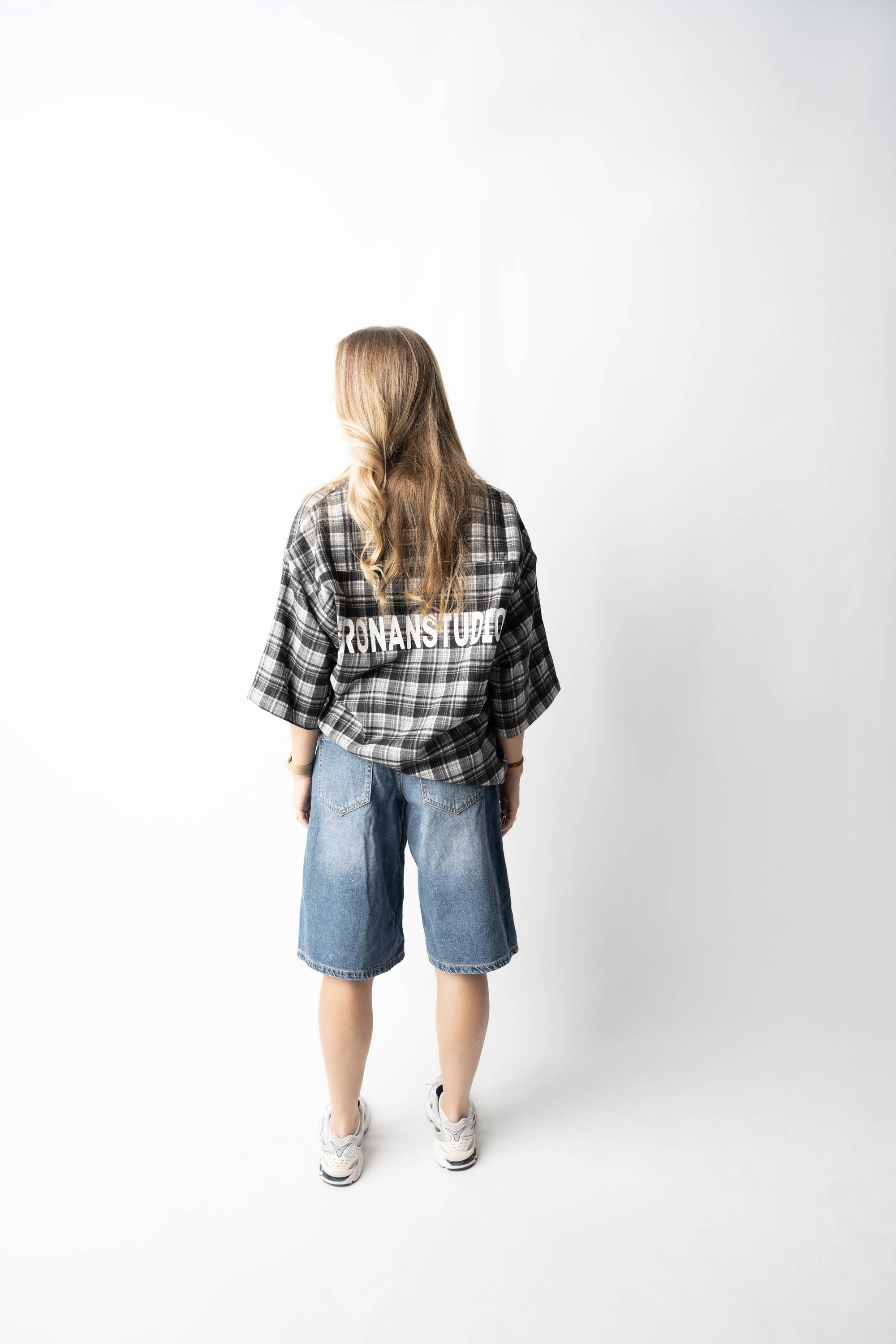 LABEL SS FLANNEL CHARCOAL