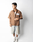 LABEL SS FLANNEL SIENNA