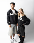 RONAN ARCHIVE ZIP UP BLACK