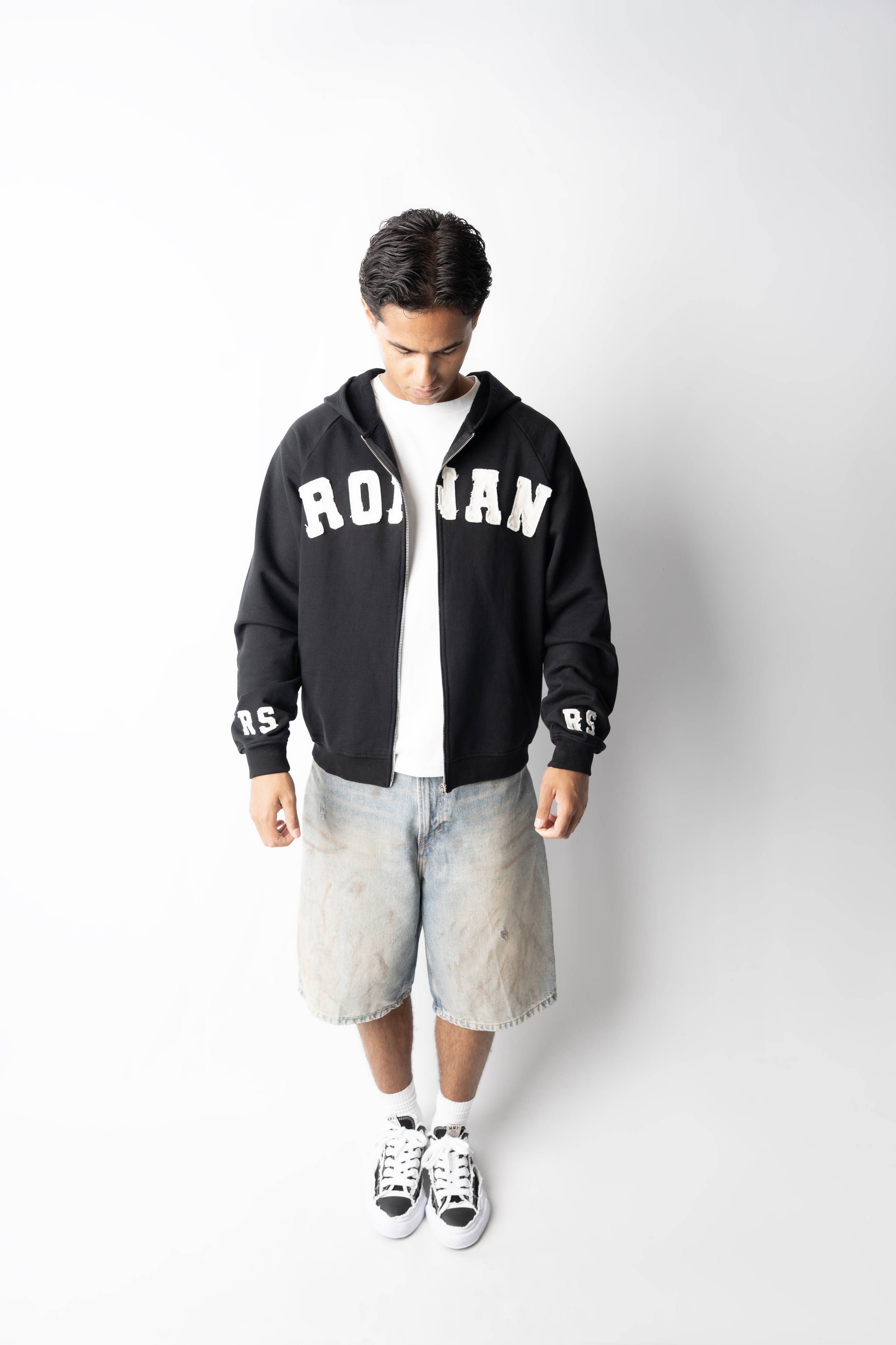 RONAN ARCHIVE ZIP UP BLACK