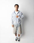 RONAN ARCHIVE ZIP UP WASHED BLUE