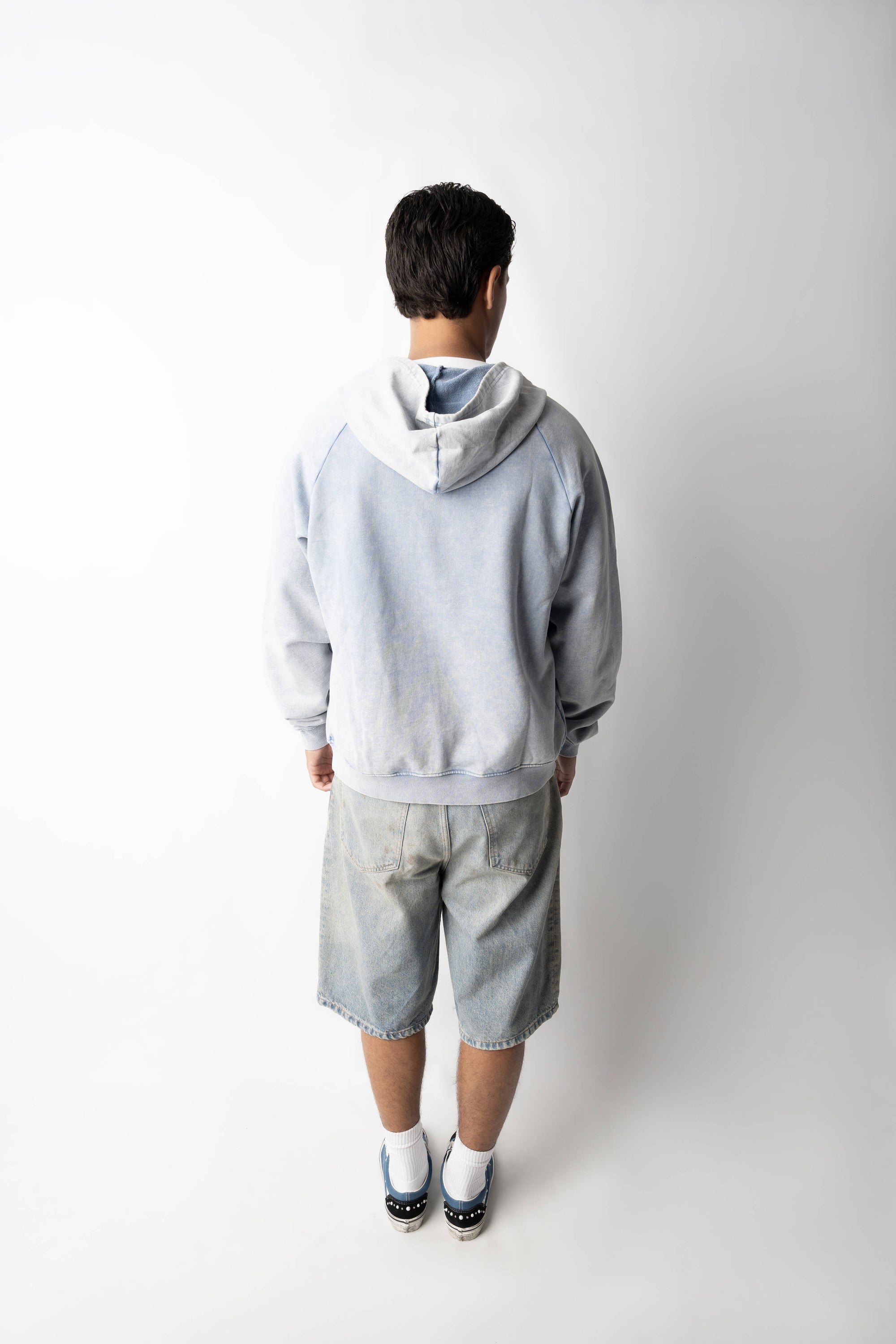 RONAN ARCHIVE ZIP UP WASHED BLUE