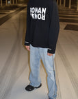 PRE-ORDER CLUB zwarte oversized longsleeve