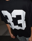 33 Oversized zwart T-shirt (nieuw)