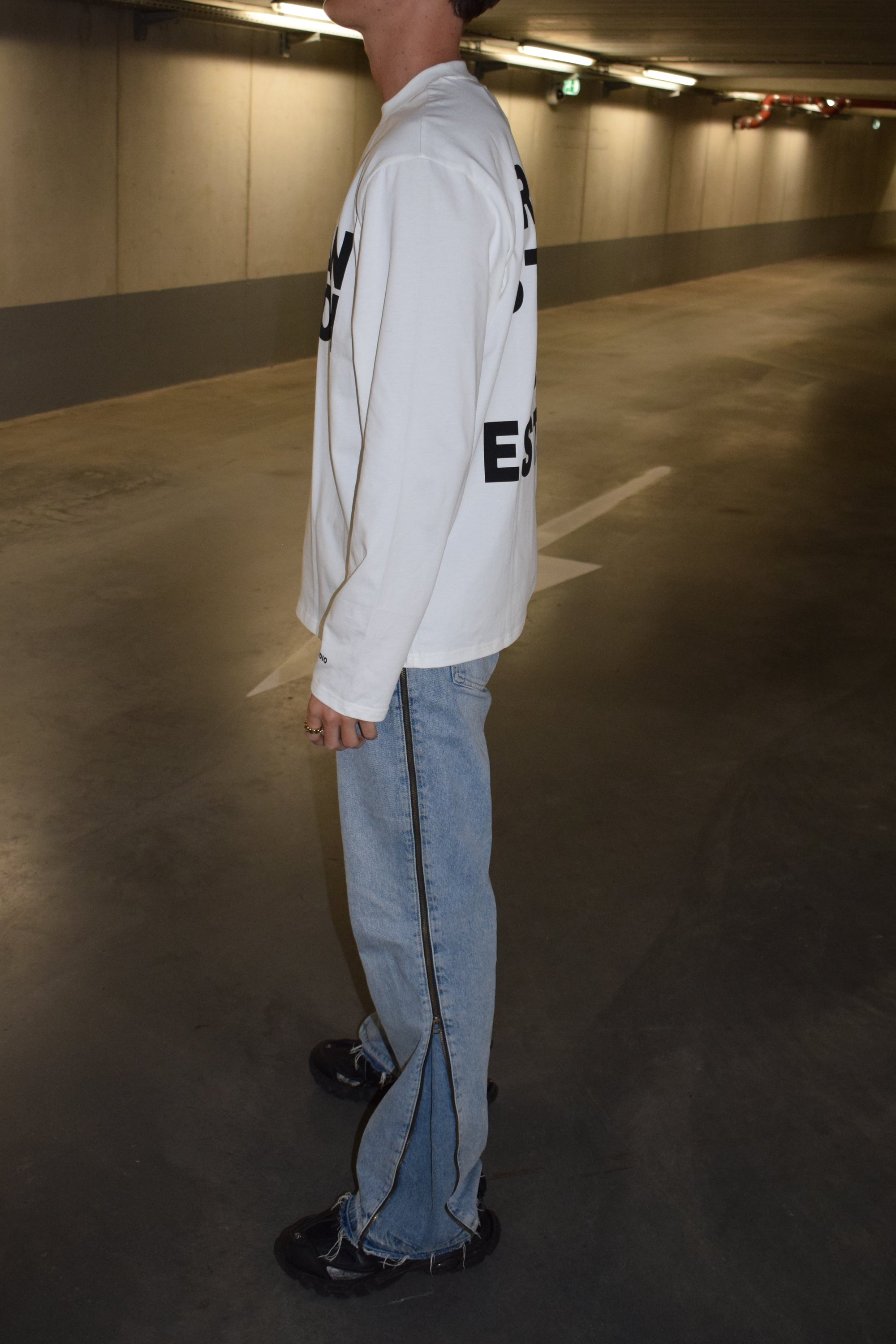 RONANSTUDIO witte oversized longsleeve
