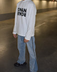 RONANSTUDIO witte oversized longsleeve