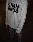 RONANSTUDIO witte oversized longsleeve