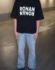 Ronanstudio zwart oversized t-shirt