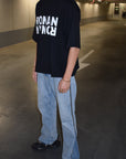 Ronanstudio zwart oversized t-shirt