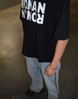Ronanstudio zwart oversized t-shirt