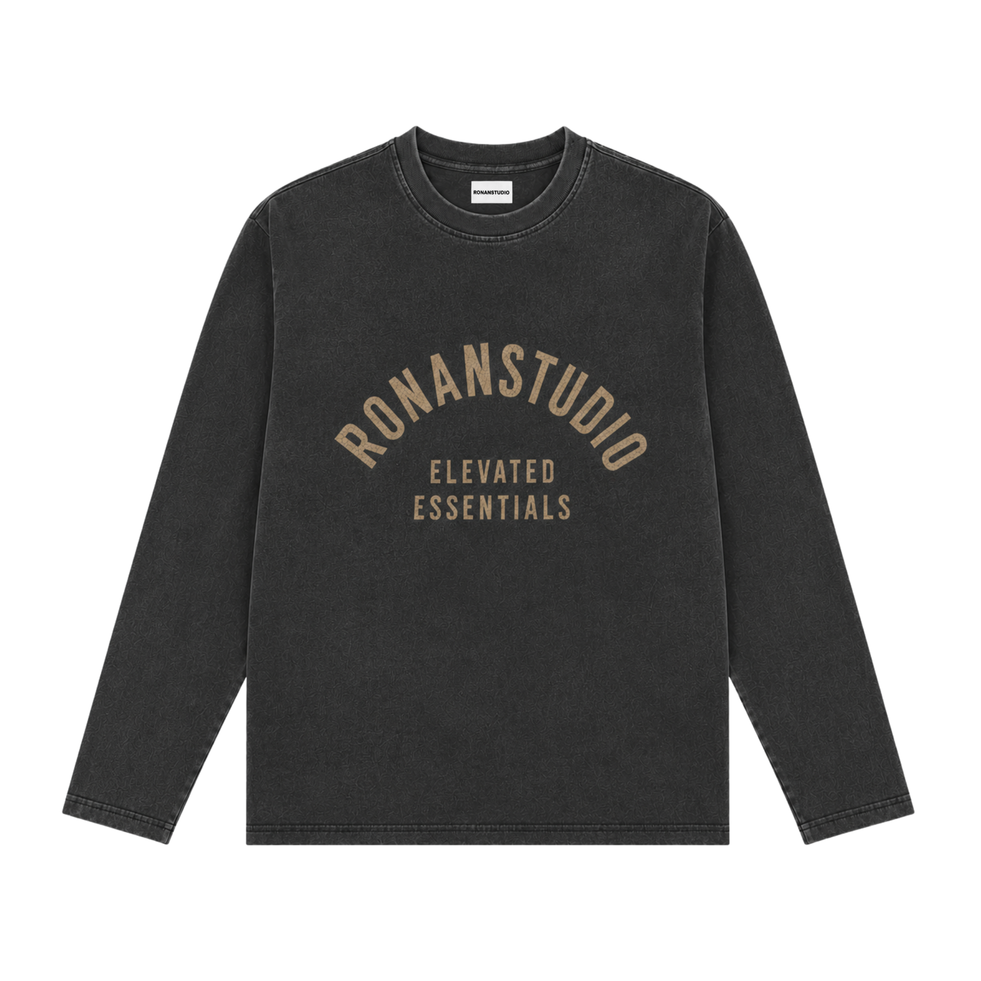 RONAN EE LONGSLEEVE WASHED BLACK