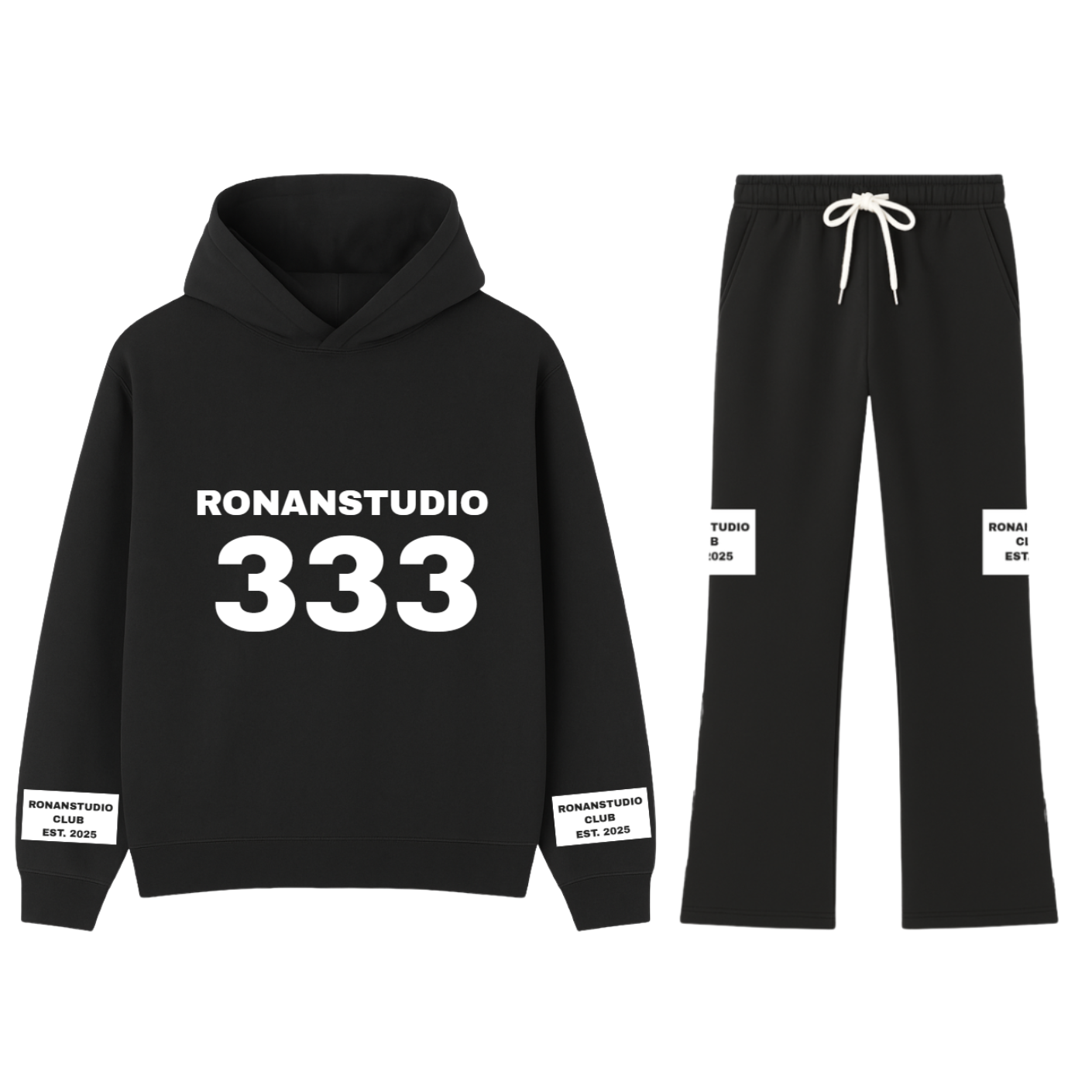 333 LABEL TRACKSUIT BLACK