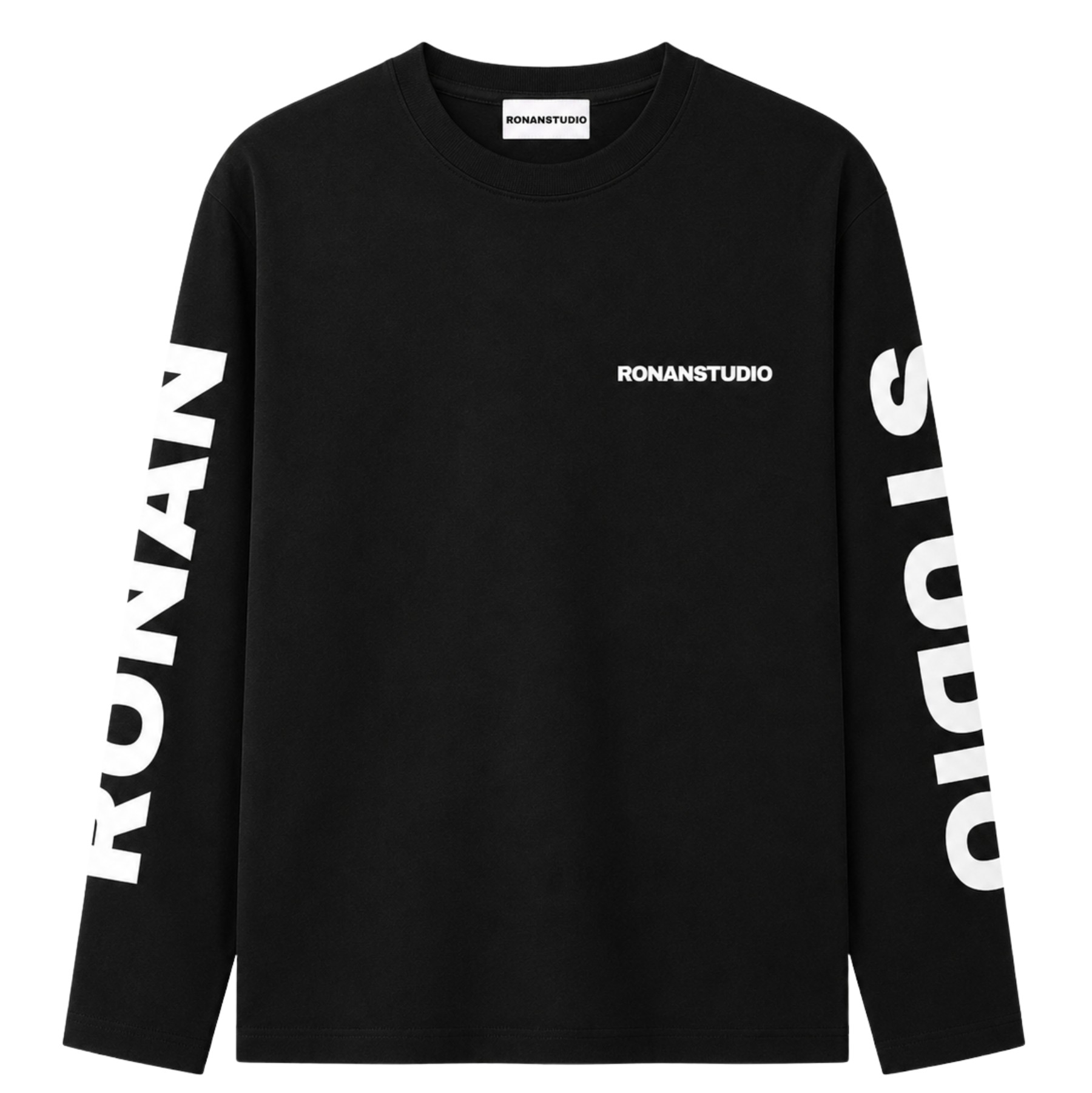STUDIO BLACK OVERSIZED LONGSLEEVE
