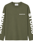 PRE-ORDER STUDIO OLIVE GREEN OVERSIZED LONGSLEEVE