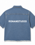 DENIM LABEL SHORT SLEEVE SHIRT
