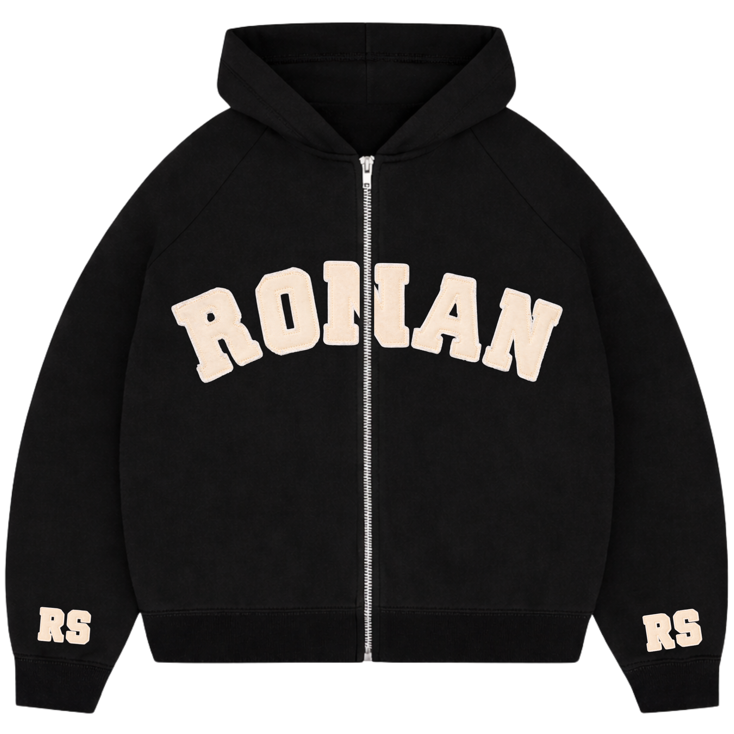 RONAN ARCHIVE ZIP UP BLACK