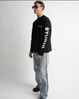 RONANSTUDIO zwarte oversized longsleeve