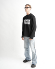 CLUB zwarte oversized longsleeve