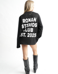 CLUB zwarte oversized longsleeve
