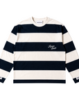 PRE-ORDER STRIPE LONGSLEEVE NAVY X WHITE