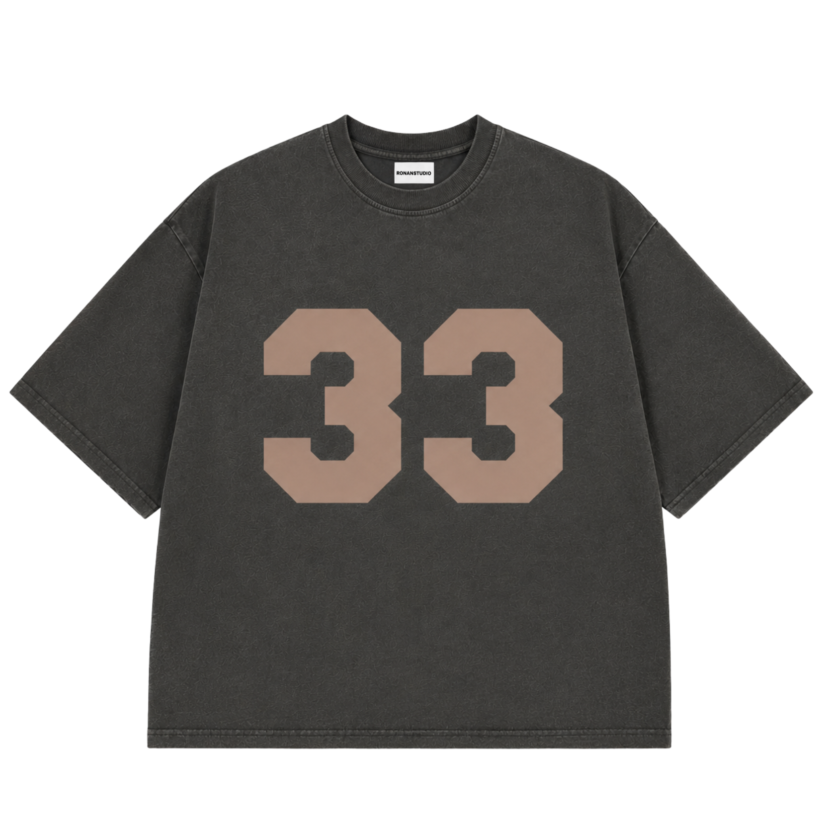 PRE-ORDER RS NO. 33 T-SHIRT WASHED BLACK