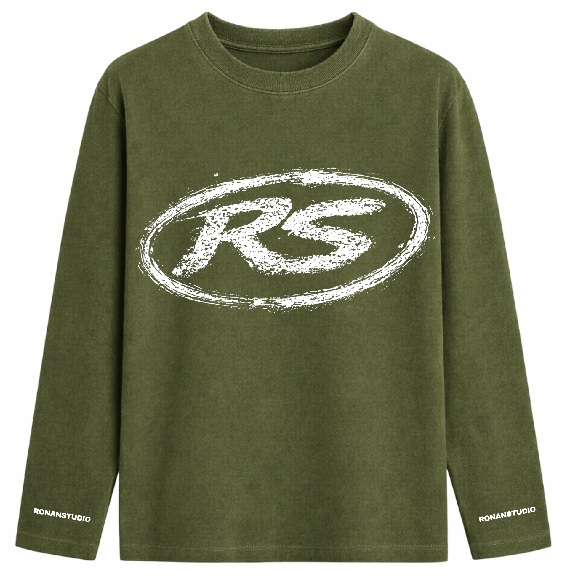 RS ATELIER LONGSLEEVE WASHED OLIVE GREEN