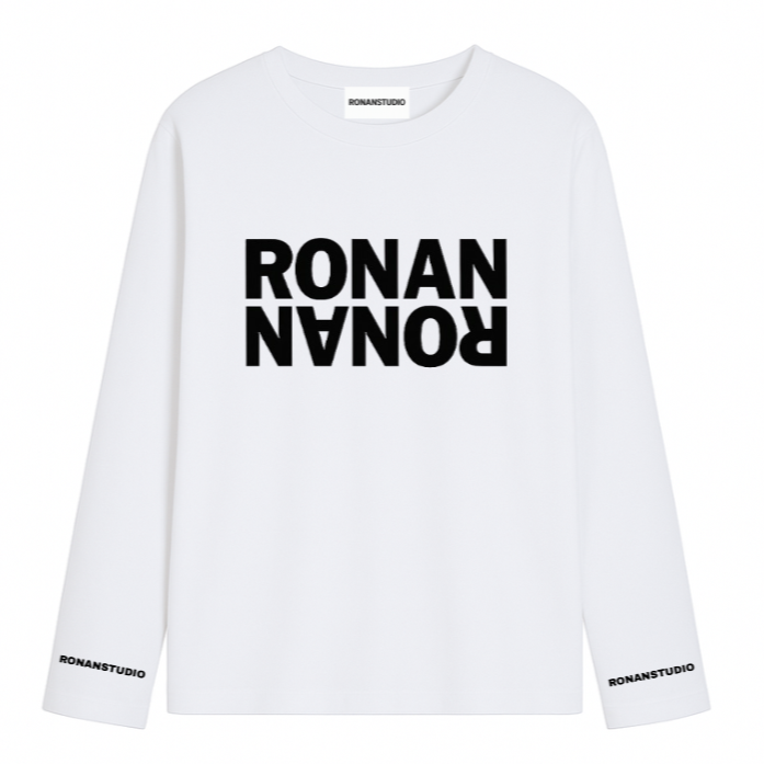 RONANSTUDIO witte oversized longsleeve