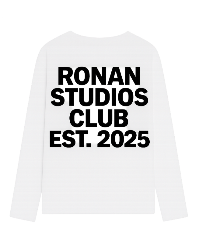 RONANSTUDIO witte oversized longsleeve